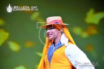 Lorena Aguilera se alza en Telde con el título de Belleza Gay Canarias 2018 (Foto Francisco Javier Santana)